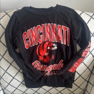 Cincinnati Bengals Kids Black Long Sleeve Shirt